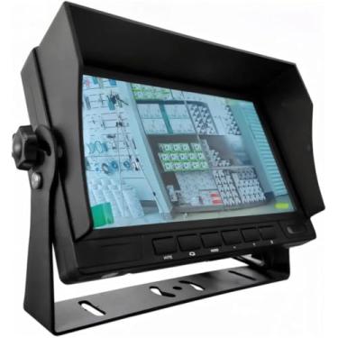 Imagem de Monitor Automotivo 7” IPS AHD 4 Canais – DVR com Gravação em Cartão SD, Entrada BNC, Compatível 12V/24V – Ideal para Câmeras de Ré e Segurança Veicular