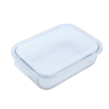 Imagem de Pote de Vidro Retangular com Tampa 1L