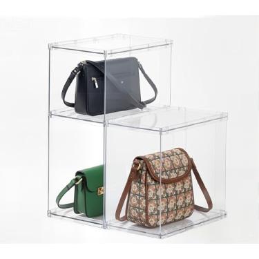 Imagem de FOCHIER F Organizador e armazenamento, pacote com 3 divisórias modulares, organizador de bolsa vertical para armário para bolsas no quarto, cozinha e prateleiras de escritório (grande)