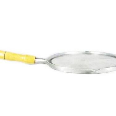 Imagem de Chapa Bifeira Redonda Alumínio Fundido Polida Cabo Madeira - DIVIFORTE