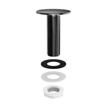 Imagem de Acabamento Plug Blukit Preto Para Bidês E Lavatórios