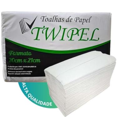 Imagem de Papel Toalha Interfolha 100% Celulose Multiuso 20x21 Pacote Com 500 Gramas