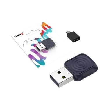 Imagem de Adaptador Mini Ultra CarPlay Sem Fio 2 Em 1 Wifi 58G Android Auto Carl
