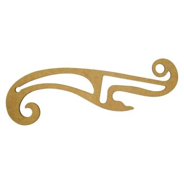 Imagem de Régua Curva Francesa 1199 Modelista Costura Confecção Mdf N