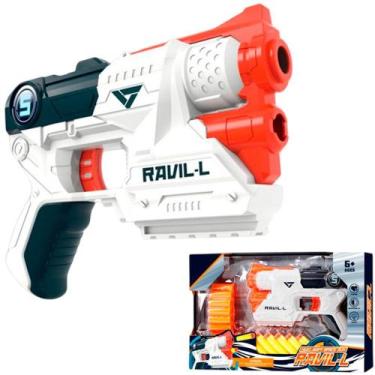 Imagem de Pistola Brinquedo Lança Dardos 9 Peças - WELLMIX