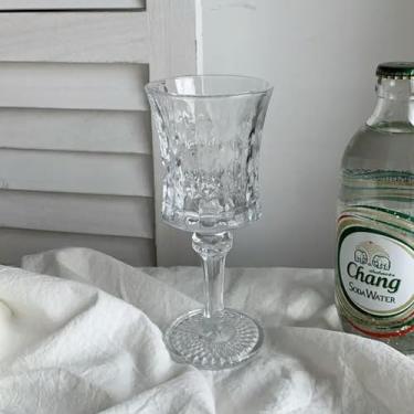 Imagem de INSTR Copo de vinho tinto doméstico clássico fu antigo francês em relevo cálice retrô taça de champanhe copo de água