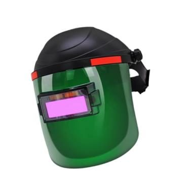 Imagem de Esquirla Máscara de olhos com lente de soldagem PC 180° Visão panorâmica Energia solar Capacete de soldagem com escurecimento automático, Clássico