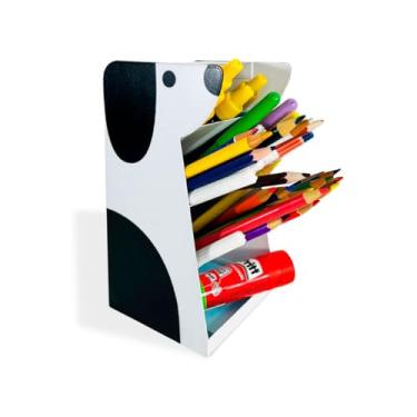 Imagem de Porta Caneta, Porta Lápis, Suporte de Caneta Lettering, Organizador de Canetinhas Bobbie Goods, Cachorro, Metal, Preto, Branco - GEGUTON