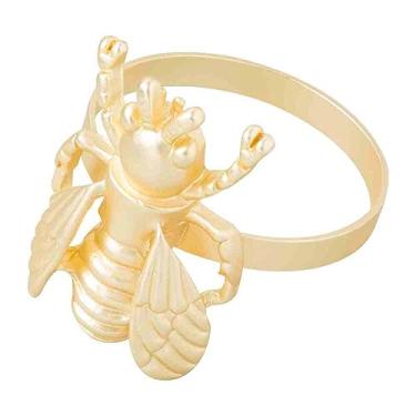 Imagem de Kit 4 Porta Guardanapo De Mesa Besouro Metal Dourado Rafimex