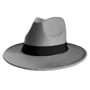 Imagem de Chapéu Fedora Feltro Unissex Preto Cury Unissex Clássico - Wave Shop, 