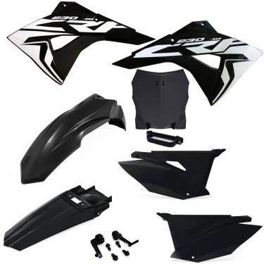 Imagem de Kit Plástico Biker Next Crf 230 Com Number Plate F1rst e Adesivos