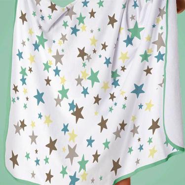Imagem de Toalha Baby C/ Capuz Tecebem Estampada Kinder Gabi Branco