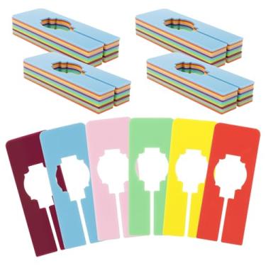 Imagem de ZLHETWT 60 divisórias retangulares de plástico para armário, divisórias de tamanho de armário, divisórias de rack de roupas, separadores retangulares de roupas penduradas para loja de roupas