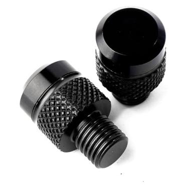 Imagem de BYYINGSUS Tampa de parafusos de plugue de espelho retrovisor de motocicleta CNC compatível com S&uzuki GSXS 750 GSX-S 750 GSX S750 GSXS 1000 GSXS125 150 950 (preto)