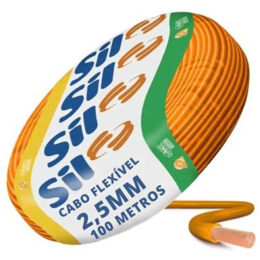Imagem de Cabo Flexivel 750V 2,5mm100 MetrosLaranja Sil