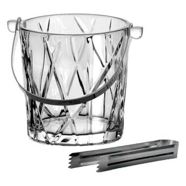 Imagem de Balde de Gelo Forest Cristal com Pinça 1l - L'Hermitage