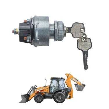 Imagem de Chave Partida Ignição Case 580L 580N 521D Retroescavadeira