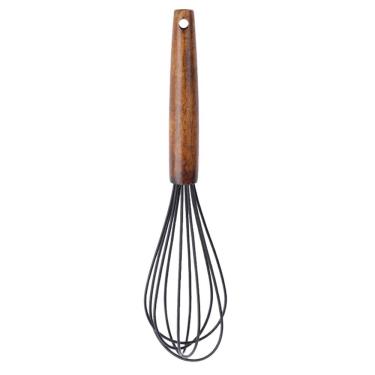 Imagem de Batedor Fouet Preto Paramount com Cabo Madeira 26 cm