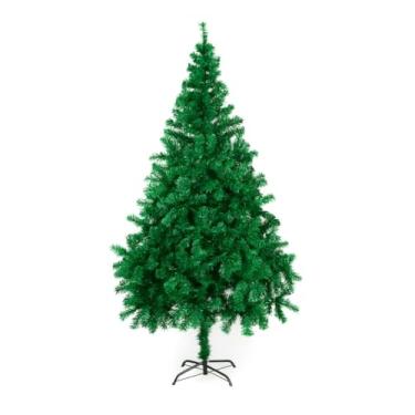 Imagem de Árvore De Natal Linha Premium Com 1,80M De Altura E 320 Galhos Desmontável Base de Metal