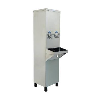 Imagem de Bebedouro Industrial Inox 25 Litros com Filtro  2 Torneiras Água Gelad