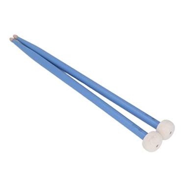 Imagem de Mingzhe Drum Mallet Felt Head Wooden Handle Instrument Acessory Set Kit para Tocar Bateria e Percussão (Azul)