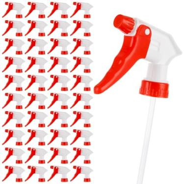 Imagem de LDHHYH Pacote com 50 bicos de reposição para garrafas, bico de pulverização para garrafas, pulverizador de cabeça ajustável com pulverizador de fluxo de névoa, bocal de substituição de pulverizador de