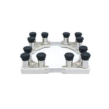 Imagem de Suporte de geladeira ajustável para serviço pesado 4/8/12 pernas antivibração base de máquina de lavar suporte de base de secadora largura/comprimento 42-70 cm Stent - 400 kg