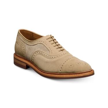 Imagem de Allen Edmonds Sapato Oxford masculino Strandmok, Mistura de camurça óssea, 39