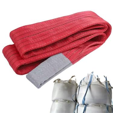 Imagem de Cinta Elevaçao Carga 5 Toneladas 8 Metros Reforçada Guindaste Reboque Guincho Resistente