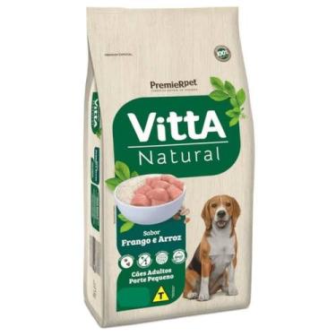 Imagem de Ração Vitta Natural Cães Adultos Porte Pequeno Frango & Arroz 3 kg - P