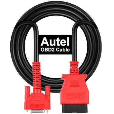 Imagem de Autel Cabo OBD2, cabo de teste de diagnóstico OBDII de 16 pinos compatível com MK808Z, MK808Z-TS, MK808Z-BT, MP808Z-TS, DS808S, MK808, MX808S, MX808S-TS, MK900, MS906S, DS900