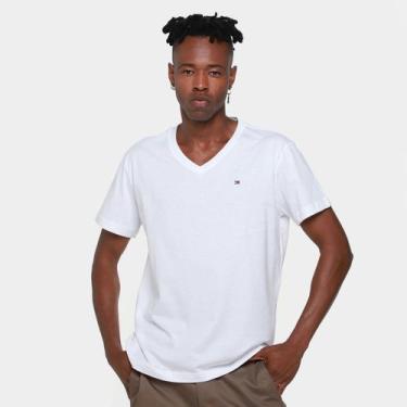 Imagem de Camiseta Tommy Hilfiger Essential Masculina, Branco, P