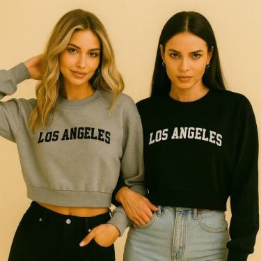 Imagem de Cropped Feminino - Los Angeles  Confortável e de Alta Qualidade - TRAJ