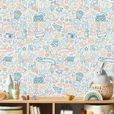Imagem de Papel de Parede HF Petit Infantil Colorido 45710