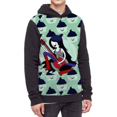 Imagem de Moletom Com Capuz Hora De Aventura Ref:478 - smoke, Preto, GG