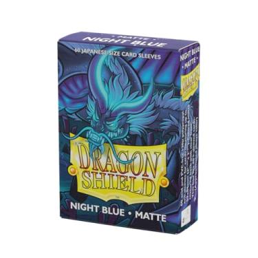 Imagem de Dragon Shield Card Sleeves, Matte Night Blue 60CT - Sturdy, Smooth & Tough - Japanese Size - Compatible with Pokemon, Yugioh & More - PVC-free, Archival Safe