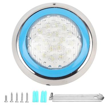 Imagem de POCREATION Luzes LED para piscina, luz branca submersível, luzes de lagoa para decoração de lagos de piscina (54 W 5400 lm), luzes subaquáticas