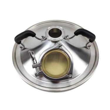 Imagem de Tampa de vidro para destilação/condensador de vapor Craft Brewing 35L, acessório para máquina de fabricação de cerveja artesanal