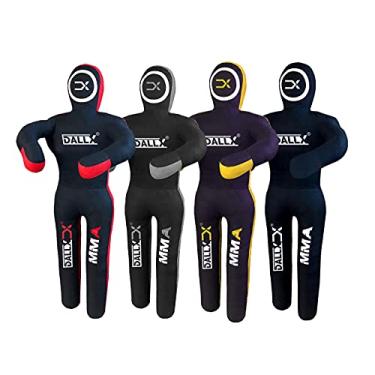 Imagem de DALLX MMA Falso de luta BBJ Brasileiro Jiu Jitsu Saco de pancadas Judo Karatê Arremesso Boxe Fighting Manequim Posição em pé – NÃO ENCHIMENTO (Preto, 5 pés)