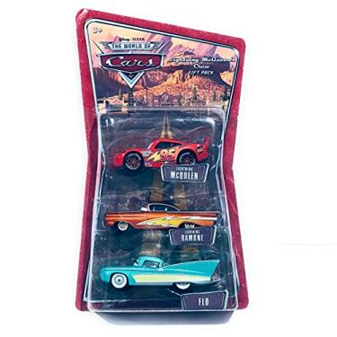 Imagem de Mattel Cars Racing 3-Car Pack: Lightning McQueen/Flo/Lightning Ramone