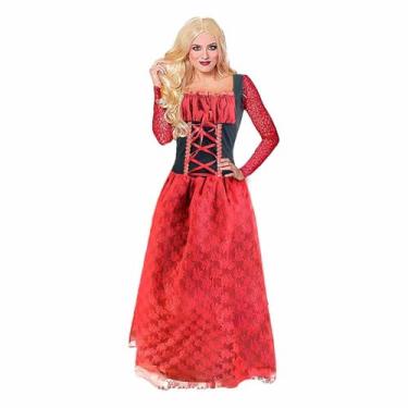 Imagem de Fantasia de Halloween Adulto Bruxa Medieval de Luxo