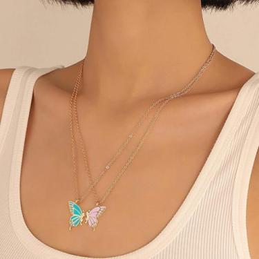 Imagem de Colares delicados para mulheres, casal, melhores amigas, pingente de costura moderna, presente de joias BFF