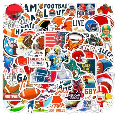 Imagem de 50 adesivos de jogador de futebol para garrafas de água, adesivos de vinil à prova d'água para álbuns de fotos, álbuns, telefones celulares, skate, adesivo de desenho animado para meninos, meninas