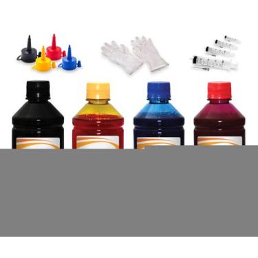 Imagem de Kit 1 Litro De Tinta Compatível Para Epson 4011 T678 - Toner Vale