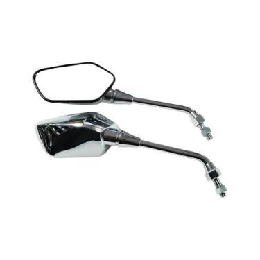 Imagem de Retrovisor Espelho Mini Cromado Cb 300 Nx 400 Falcon Par - AWA RENASCE