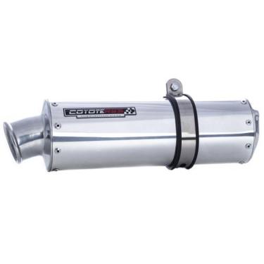 Imagem de Escape / Ponteira Coyote RS3 Aluminio Oval - CG 150 Titan ESD até 2008