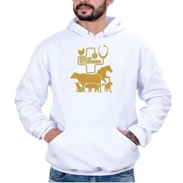 Imagem de Blusa Moletom Masculina Veterinária Bolso Canguru Conforto - Campero, 