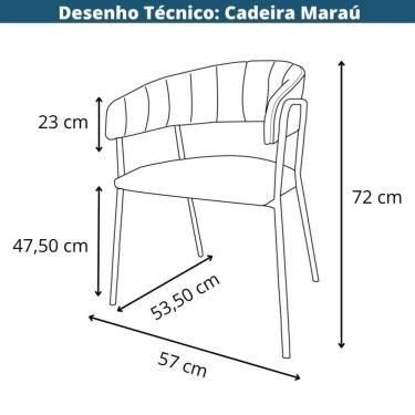 Imagem de Cadeira com Braços Maraú PSG Móveis Couro autêntico Cinza Escuro com Base em Aço Cortén