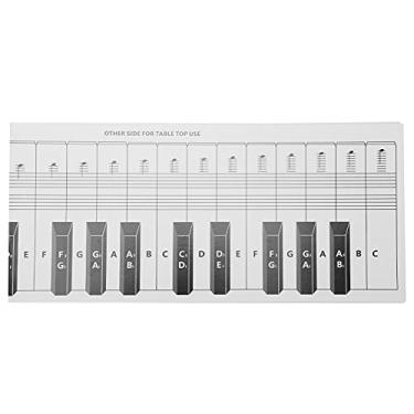 Imagem de RiToEasysports Gráfico Portátil de Notas para Teclado de Piano, Gráfico de Comparação de Exercícios Com 88 Teclas para Iniciantes, Ferramenta Visual Ideal para Aprender Piano
