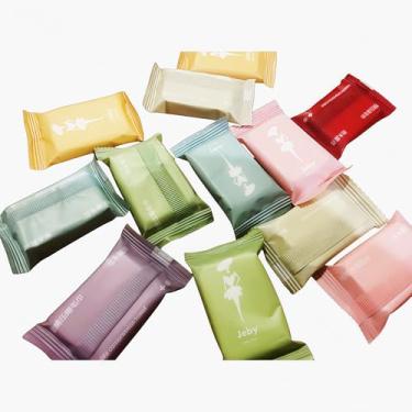 Imagem de VPIEYX 28 peças de tabletes de toalha comprimidos descartáveis e macios, material ultra macio e grosso, multiuso como toalhas de rosto e panos de lavagem, branco colorido